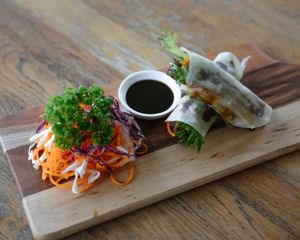 Vegan Peking Duck Wraps at Siam Purity in Broadbeach