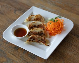 Vegan Pan Fried Dumplings at Siam Purity in Broadbeach
