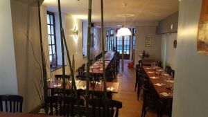 La grande salle aménagée dans sa version "banquet" at La Palanche d'Aulac in Paris