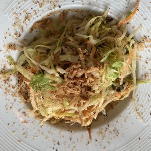 Banana blossom salad at La Palanche d'Aulac in Paris