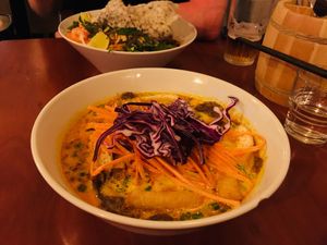 Curry noodles  at La Palanche d'Aulac in Paris