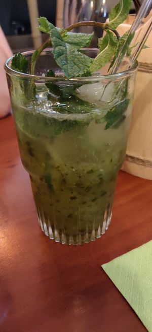 Vietnamese cocktail: cucumber, mint, lemon. at La Palanche d'Aulac in Paris