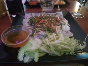 Bain cuon. Rice crepes at La Palanche d'Aulac in Paris