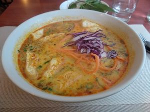 Excellent soup so rich in flavor 👌 at La Palanche d'Aulac in Paris