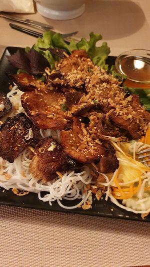 Vegan brochettes at La Palanche d'Aulac in Paris