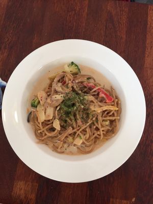 Soy-cream pasta  at Around Green - 어라운드 그린 in Seoul