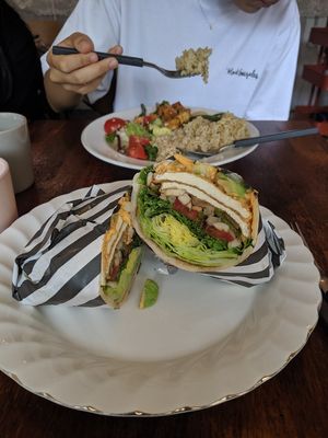 I got the tofu sandwich with spicy mayo at Around Green - 어라운드 그린 in Seoul