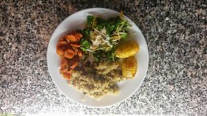 dish of the day at Les Oiseaux s'entetent in Liege