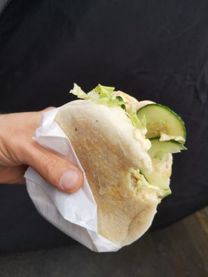 Excellent Vegan Kebab! at Les Oiseaux s'entetent in Liege