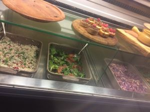 Bento box salad options and yummy treats  at Sukha Essentials in Bournemouth