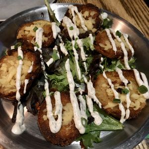 Green fried tomatoes  at Brix in Cortland