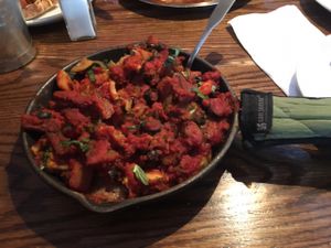 Spaghetti squash with mixed vegetables  at Brix in Cortland