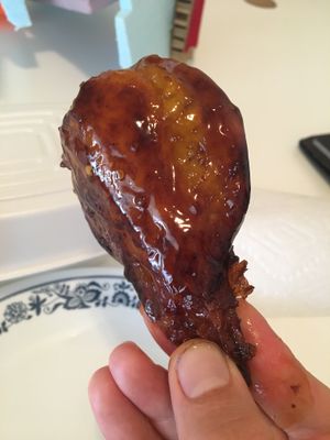 BBQ Drumstick at Vegan's Choice in Brooklyn