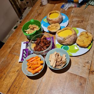 Jake's Vegan Cheeze Fondue. Absolutley and unbelievably delicious! at Jake's Vegan Steaks in North London