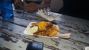 Dirty fries at Jake's Vegan Steaks in North London