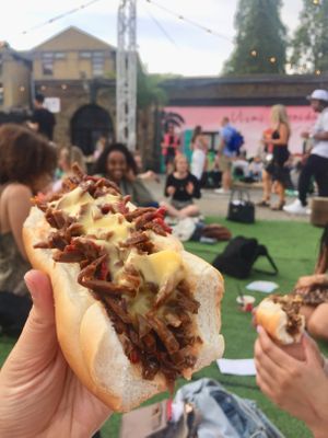 Classic Philly cheesesteak at Jake's Vegan Steaks in North London