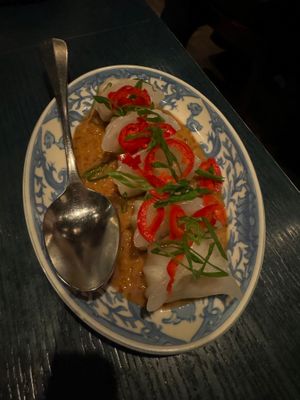 ORDER THESE - peanut dumplings  at Duck Duck Goat in Chicago