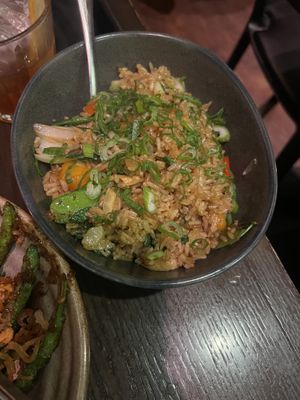 veggie fried rice (must be ordered no butter and no egg)  at Duck Duck Goat in Chicago