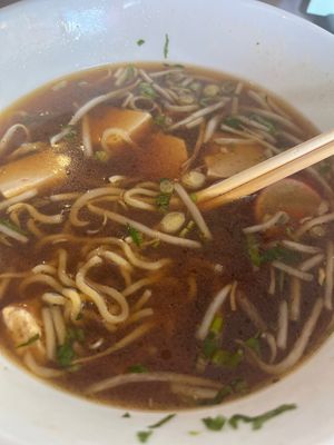 Ramen not vegan-contains eggs  at Urbanbelly in Chicago