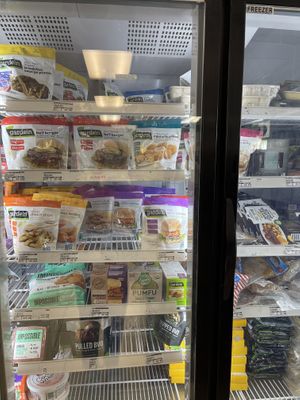 vegan frozen section  #Veganuary at San Diego Vegan Market in San Diego