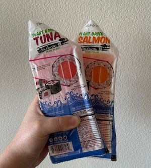 vegan fish!   at San Diego Vegan Market in San Diego