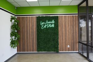 Entry wall at San Diego Vegan Market in San Diego