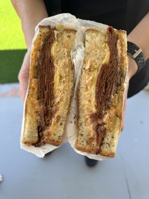 Reuben  at San Diego Vegan Market in San Diego