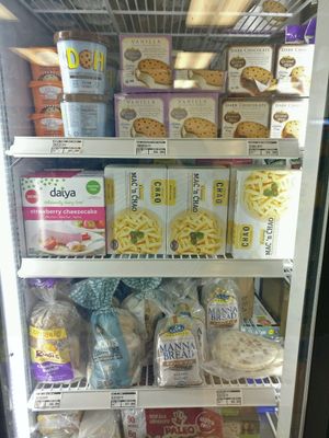 freezer case at San Diego Vegan Market in San Diego