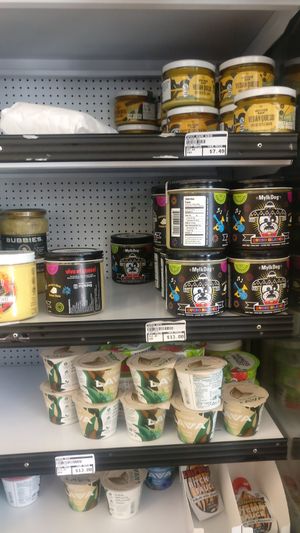 Cold case at San Diego Vegan Market in San Diego