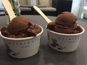 Dark chocolate vegan sorbet at Osterberg Ice Cream in Ho Chi Minh City
