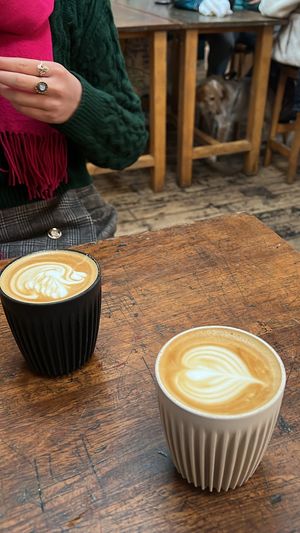 lattes #Veganuary at Steampunk in North Berwick