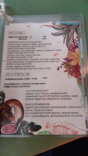 Menu 02-09-20 Breakfast at Oerwoud in Den Bosch