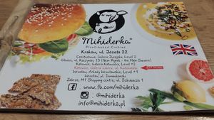 Menu at Mihiderka - Józefa in Krakow