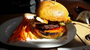 "Super meksykański burger". Best burger ever. at Mihiderka - Józefa in Krakow