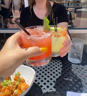 Yummy mock tail and margarita   at Taqueria Tsunami in Marietta