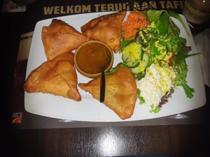 Samosa at 't Brugs Pitahuis in Bruges