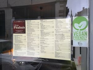 Menu at 't Brugs Pitahuis in Bruges