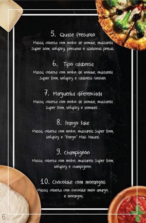 Menu 2 at Veg Pizza in Blumenau
