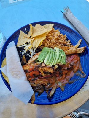 Chicken Fajitas at The Grain Cafe in Long Beach