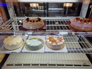 Cakes at The Grain Cafe in Long Beach