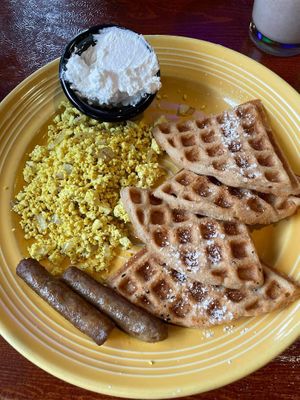 Waffle Deluxe at The Grain Cafe in Long Beach