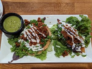 Sope and Molote Oaxaca style at The Grain Cafe in Long Beach