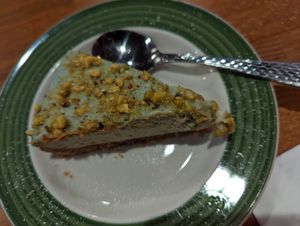 Pistachio cheese cake 😋 at The Grain Cafe in Long Beach