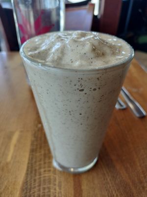 Sun butter smoothie! W banana, maca etc. at The Grain Cafe in Long Beach