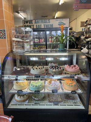 Them cakes 🎂   at The Grain Cafe in Long Beach