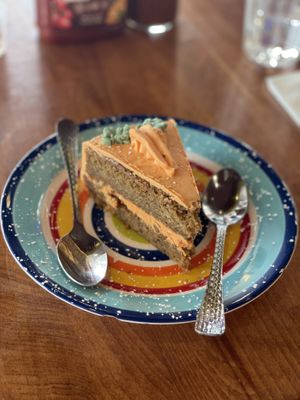 Carrot cake  at The Grain Cafe in Long Beach