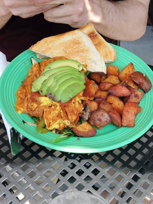 Omelette at The Grain Cafe in Long Beach