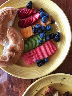 Cream Cheese Bagel Breakfast  at The Grain Cafe in Long Beach