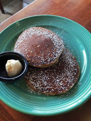 Plain Pancakes  at The Grain Cafe in Long Beach