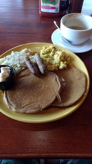 Pancakes at The Grain Cafe in Long Beach